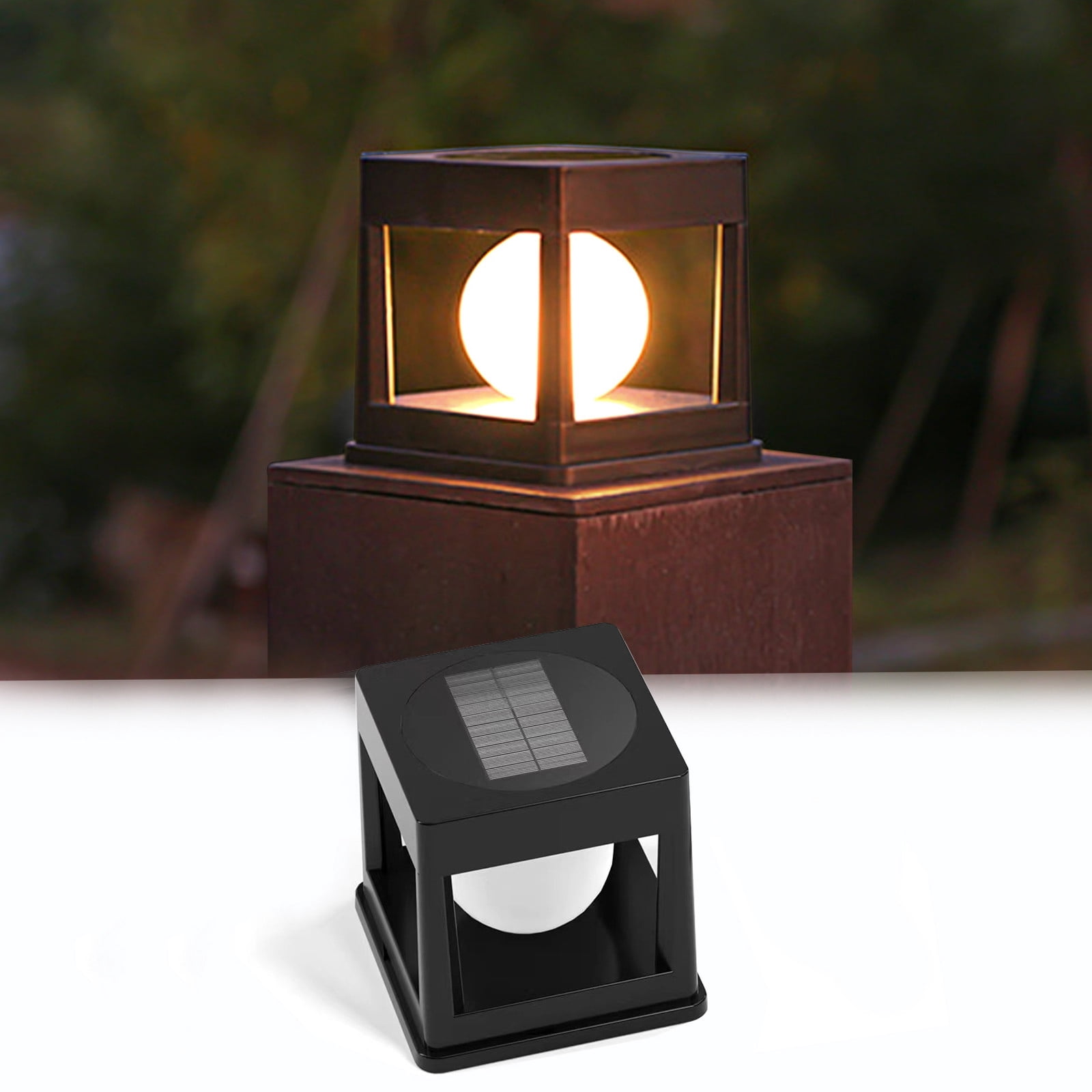Dvkptbk solar lights Solar Post Lights Outdoor Fence Light for Posts Patio Garden Decoration Lighting Solar Outdoor Post Lights Light for Fence