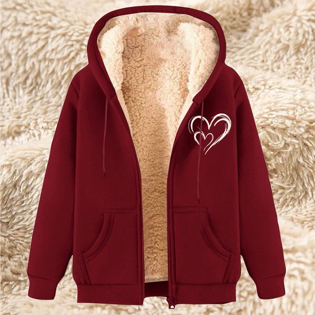 LOVZFMLL Vestes pour Femmes à la Mode Imprimées en Molleton à Capuche