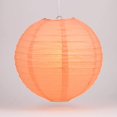 thumbnail image 4 of Quasimoon PaperLanternStore Decorative Paper Lantern - (10-Pack, 4-Inch, Peach Orange, Even Ribbing) Round Paper Lanterns - Ideal Wedding and Party Decor or Home Accent, Lighting Optional, 4 of 4