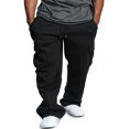 thumbnail image 1 of Men‘s Casual Gym Cargo Combat Straight Loose Jogger Sweat Track Pants, 1 of 4