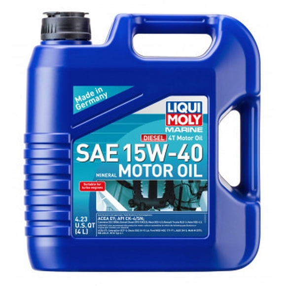 Liqui Moly Oil 22520 Marine Diesel 4T; SAE 15W-40; 4 Liter Jug; Single