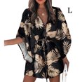 thumbnail image 5 of Robes à Lacets pour Femmes Été Jupe Courte pour Magasinage Élégante Décontractée Robe Courte à Nouer Fête Plage Maison Travail Type5 L, 5 of 5