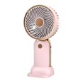 thumbnail image 3 of yuksok Handheld Portable Fan for Camping or Playing Sports Versatile Hand Held Personal pink, 3 of 9