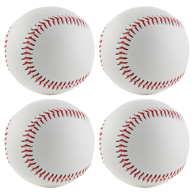 Amdohai 4 PCS Soft Baseballs PU Training Baseball 9 inch Perimeter Practice Baseball for Children Adults