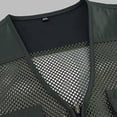 thumbnail image 4 of Pisexur Jackets for Men Work Jacket Standing Collar Multiple Pockets Outdoor Photography And Sports Jacket Coat Army Green,2XL, 4 of 6
