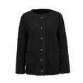 thumbnail image 3 of Liquidation d'Hiver Cardigans pour Femmes Manches Longues Manteau Ample Cardigan Chandail Uni, 3 of 7