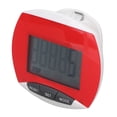 thumbnail image 2 of Compteur de Pas, Podomètre Portable en ABS pour Course et Magasinage pour Adulte Rouge, 2 of 8