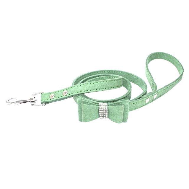 Fashion Bling Crystal Cat Collar Adjustable Puppy Bow Tie Adjustable puppy Rhinestone Soft Collars Rope Pet for Small Medium Dog