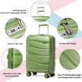 thumbnail image 2 of Joyway - Ensemble de Bagages 5 Pcs, Valise Rigide à Roulettes Pivotantes en PP avec Cadenas TSA - (Bagage Cabine Extensible 20 Pouces) (24 Pouces 28 Pouces) pour l'École, les Voyages, la Fin de Semaine, 2 of 7