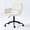 Beige, variante sur Chaise de maquillage rembourrée moderne Homy Casa avec accoudoirs réglables en hauteur, idéale pour la chambre avec coiffeuse, tissu beige