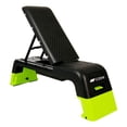 thumbnail image 1 of Banc/plateforme réglable multi-usage avec bandes de résistance GoZone – Noir/vert, 1 of 7