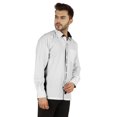 thumbnail image 3 of Bestman Solid Formal Shirt For Mens Button Down Shirt Front Patch Pocket Office Wear, 3 of 7