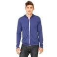 thumbnail image 1 of Bella + Canvas Unisex Triblend Full-Zip Lightweight Hoodie, 1 of 3