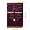 thumbnail image 3 of Tapis de Prière Rouge Multifonction pour Usage Quotidien à la Maison et en Voyage avec Lecture en Anglais et Orientation de Récitation Arabe 19,68 X 27,56 Po, 3 of 6