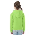 thumbnail image 3 of Jerzees Youth NuBlend Pull Over Hooded Sweatshirt, M, Neon Pink, 3 of 6