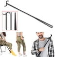 thumbnail image 2 of Long Shoe Horn Dressing Aid Rod Stick with Shoe Horn with Sock Removal Tool Extend Long Handled Shoe Horn, 2 of 9