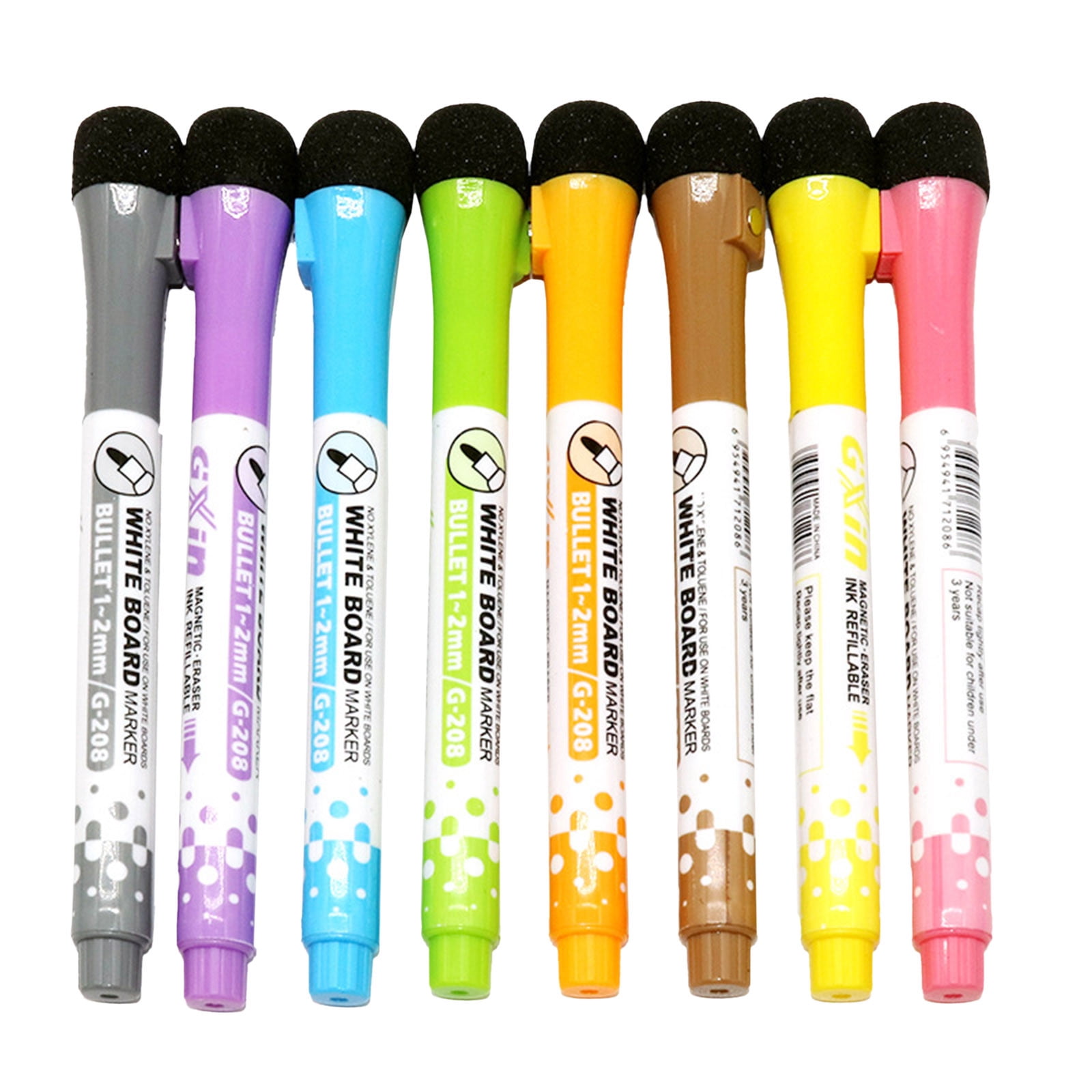 Binwennn 8pcs Erasable Pen White Board Whiteboard Markers Marker Erasable Markers Fine Tip Markers Marker Pens Whiteboard Pens 1ml