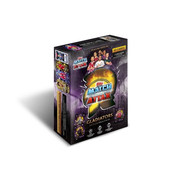 2025-26 Topps Match Attax Champions League Cards - Battlers Mega Tin #4 (48 Cartes + 3 le)