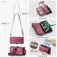 thumbnail image 3 of Rvkxad Flip Top Zipper Wallet Case for iPhone 15, Multi-Function Leather Phone Cover with Card Slots, Magnetic Closure iPhone 15 Case, 3 of 7