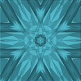thumbnail image 1 of Ahgly Company Tapis d'Intérieur Lavable en Machine Carré Transitionnel Vert Cyan Foncé, 7 Pieds Carré, 1 of 7