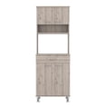 thumbnail image 1 of TUHOME Della 60 Kitchen Pantry Engineered Wood Pantries in  Gray, 1 of 9