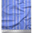 thumbnail image 1 of Soimoi Blue Moss Georgette Fabric Leaves & Bamboo Tree Print Fabric by Yard 42 Inch Wide, 1 of 3