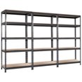 thumbnail image 1 of Patiojoy Étagères de Rangement Industrielles en Acier à 5 Niveaux pour Garage avec Tablettes Ajustables Gris, 1 of 6