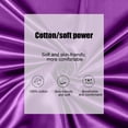 thumbnail image 4 of Jpxdew Bed Sheet 106x97 Inch,Solid Color Satin Fabric,Right Angle Design,Washable Luxury Silk Alternative, 4 of 6