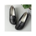 thumbnail image 4 of Innerwin Mocassins pour Femmes à Enfiler, Ballerines Basses Légères, Chaussures Bateau, Bout Rond, Marche, Noir 7,5, 4 of 5
