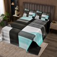 thumbnail image 2 of Erosebridal Modern Abstract Coverlet Set Queen, Geometric Stripe Bedding Set, Minimalst Decor 3 Pieces, 2 of 5