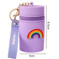thumbnail image 2 of Keychain Pouch Portable Cartoon Decor Storage Bag with Zipper Closure Wrist Strap Mini Cosmetic Bag Silicone Storage Bag Keychain Cosmetic Pouch, 2 of 8
