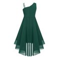thumbnail image 2 of Doomiva Robe d'Été Sans Manches à Sequins pour Fille, Robe de Demoiselle d'Honneur Formelle Vert Armée 6, 2 of 7