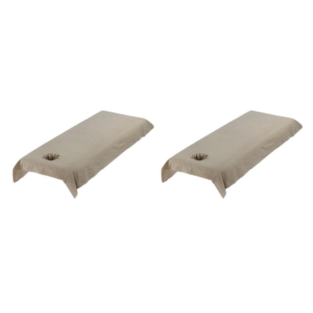 Thinsony Housse de Table de Massage en Coton Réutilisable et Lavable Coussin Lit Kaki 80cm 2Ensemble