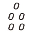 thumbnail image 1 of Transemion Durable And Rustproof Metal House Number Plaque For Stylish Door Decoration B17--O 5Set, 1 of 6