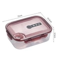 thumbnail image 3 of Bento Lunch Box Microwaveable Plastic Preservation Box Sealed Multi Compartment Bento Box Portable Student Lunch Box Lunch Box Bento Lunch Bag, 3 of 4
