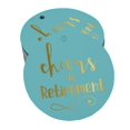 thumbnail image 1 of Inkdotpot Pack Of 100 Real Gold Foil Paper Tags Cheers To Retirement Favor Hang Tags, 1 of 1