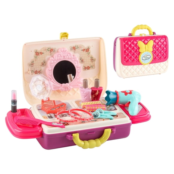 Meitianfacai Makeup Kit for Girls, Washable Dress Up Toy Set, BPA Free Plastic Cosmetic Toys for Kids, Makeup Set for 3-12 Year Old Kids, Toddler Girl Toys Ideal for Christmas and Birthday Gifts