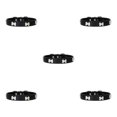 thumbnail image 1 of Maytalsory Comfortable Wear Cat Collar In Multiple Sizes With Stylish PU PU Cat Collar Dogs Collars black 2.0*40cm 5Set, 1 of 6