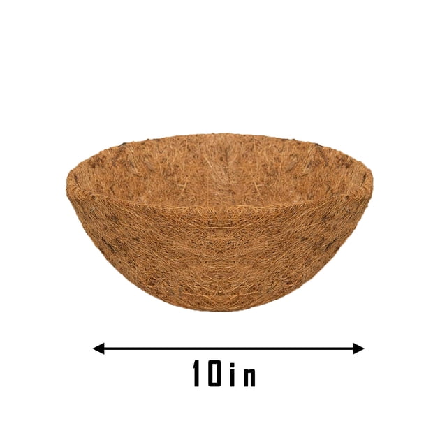 Apmemiss Hanging Basket Coconuts Fiber Planter Inserts Replacement Liner For Flower Pot