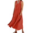 thumbnail image 1 of Robe Salopette 2025 pour Femmes Robe Décontractée d'Été Robe en Denim Bretelles Poche Robes Portefeuille d'Été Robe Mini Ajustable, 1 of 6