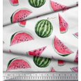 thumbnail image 2 of Soimoi Rayon Fabric Watermelon Fruits Fabric Prints by Yard 56 Inch Wide, 2 of 3
