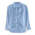 thumbnail image 1 of Chemises Homme en Lin Coton Massif à Manches Longues et Taille T, 1 of 5