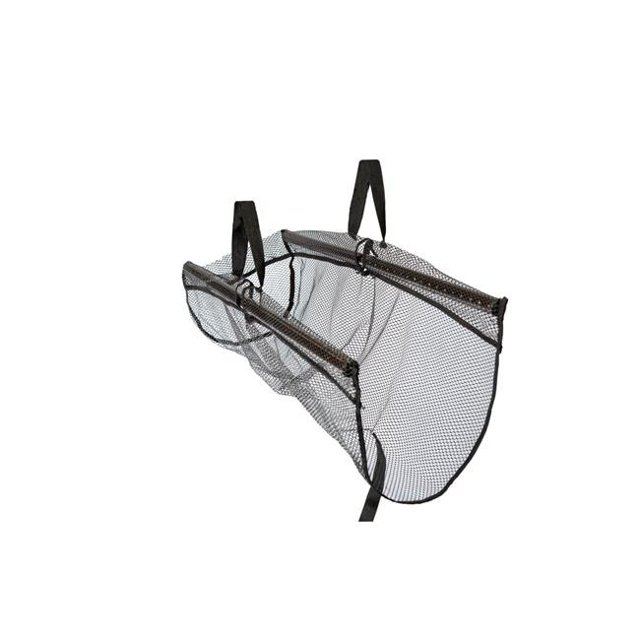 Adamsbuilt Fishing ABAWMN36 36 in. Aluminum Weigh & Measure Net, a fishing accessory with a lightweight aluminum frame and a 36-inch measuring scale printed on the frame. Features rubberized netting with large holes and ergonomic handles for easy fish weighing and measurement without direct handling.