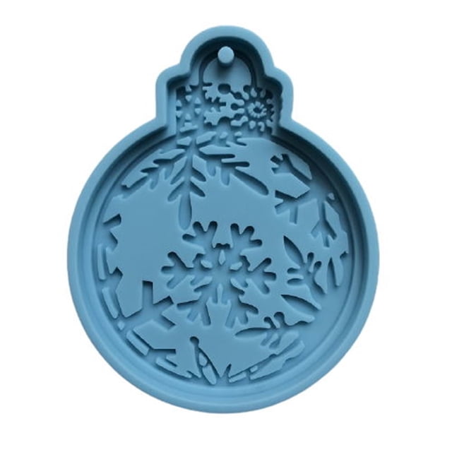RYRDWP Ornements de Noël Pendentif Moules Forme Ronde pour Résine Époxy Bricolage Artisanat