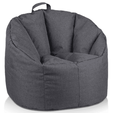 Bouclair Pouf Poire en Toile Gris Foncé