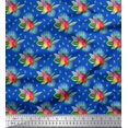 thumbnail image 1 of Soimoi polyester Crepe Fabric Leaves Tropical Print Sewing Fabric Yard 42 Inch Wide, 1 of 1