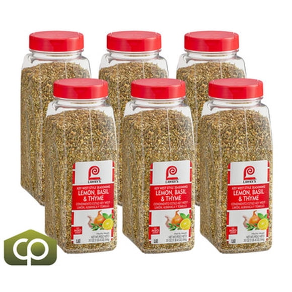 Lawry's Assaisonnement Style Key West au Citron Frais, Basilic et Thym – Mélange Éclatant d'Agrumes et d'Herbes Méditerranéennes, 20 oz. Shakers Professionnels (6/caisse en Vrac)