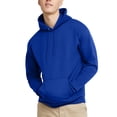 thumbnail image 3 of Hanes Mens EcoSmart Fleece Hoodie, M, Deep Royal, 3 of 4