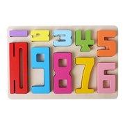 EGNMCR Kitchen Essentials Kitchen Gadgets Wooden Brain-Burning Number Puzzle Children's Early Learning Puzzle Toys jigsaw puzzle
