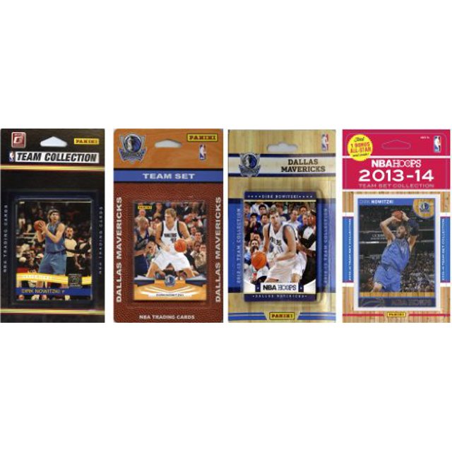 NBA Dallas Mavericks 4 Ensembles d'Équipe de Cartes à Échanger sous Licence Différents